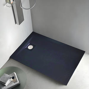Bandeja de base de roca de ducha negra para baño con patrón de placa de roca rectangular de 1000x700mm con certificación CE - Product Image 2