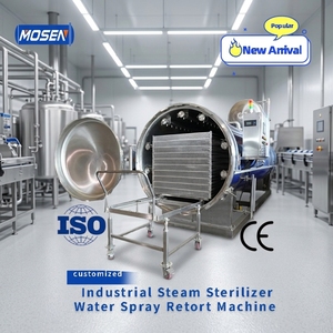 Nouvel Autoclave Industriel Mosen à Contrepresse Horizontale Automatique pour Stérilisation d'Aliments pour Animaux et Stérilisation par Pulvérisation d'Eau - Product Image 1