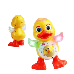 Jouet canard dansant électrique mignon yeux clignotants lumière clignotante Instrument de <span class=keywords><strong>musique</strong></span> pour enfants cadeau drôle dessin animé Animal éducatif - Product Image 1
