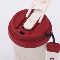 Mug de voyage isotherme en acier inoxydable de 16 oz, tasse à café anti-fuite avec sangle, pour le camping en plein air, le bureau, le sport, OEM ODM