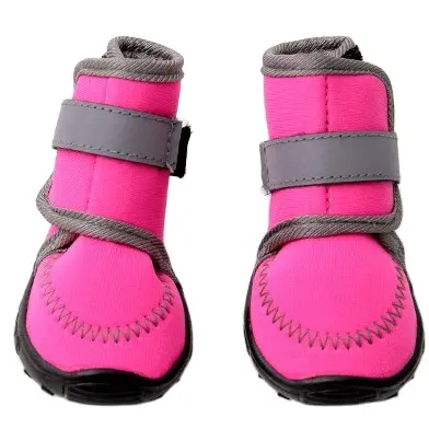 Candy Color Fashion Neoprene Waterproof boots for Middle-Large Size Pet Dog Shoes