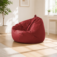 Fauteuil inclinable moderne en forme de poire avec tissu PVC 600D, design une place pour usage extérieur par enfants et adultes