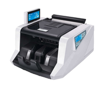 Compteur de billets automatique de qualité bancaire 168 avec détection magnétique, trémie de 300 pièces, vitesse de 900 pièces/min, tension universelle, compteur portable