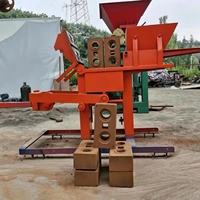 Machine à briques et blocs en terre cuite écologique, à emboîtement manuel, sans cuisson nécessaire