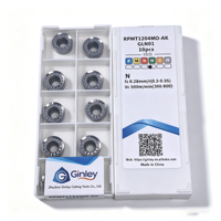 Insertos de Fresado de Aluminio RCGT RPMT1003MO/RPGT0802/RCGT1204 RPMT1204MO-AK para Mecanizado de Aluminio, Cobre y Metales No Ferrosos