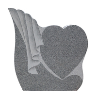 Meilleurs Prix Échantillon Design Bleu Pierre Tombale En Granit Pierres Tombales Monuments avec Coeur Brisé Conception