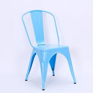 Tabourets de bar style industriel en fer, chaises de style ancien pour restaurant extérieur, café, usage domestique, chaises décontractées avec dossier. - Product Image 4