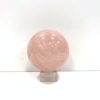 Sphère de quartz citrine rose de haute qualité, boule de pierre précieuse, guérison Reiki, boule de cristal de quartz clair, vente en gros