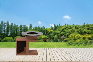 Vente directe d'usine Brasero extérieur multi-fonctions Brasero en acier corten Brasero avec <span class=keywords><strong>Plancha</strong></span> Bbq - Product Image 5