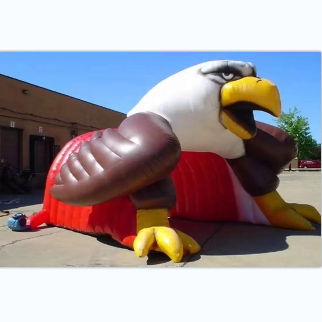 Nhà máy rẻ hơn tùy chỉnh khổng lồ Đại Bàng Inflatable linh vật đường hầm Đại Bàng đường hầm Inflatable Inflatable đường hầm hổ gấu chó