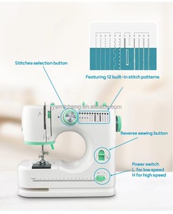 Mini machine à coudre électrique 2-en-1 pour bébé et enfant, point parfait, vêtements complets et autres fournitures de couture - Product Image 4