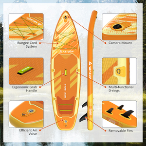 Planche à pagaie à marque privée en PVC renforcé, planche à pagaie <span class=keywords><strong>gonflable</strong></span> (ISUP) pour sports nautiques en eau plate - Product Image 5