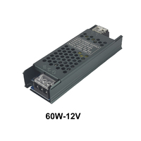 Penjualan terlaris DC12V 24V transformator LED beralih 60W/100W/200W/300W/400W suplai daya LED Driver untuk lampu Strip