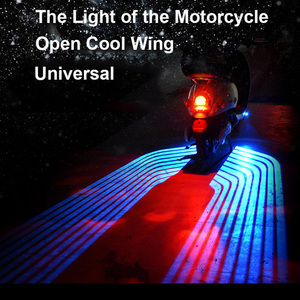 <span class=keywords><strong>Moto</strong></span> auto universale ali d'angelo LED luci di benvenuto porta motore proiettore di cortesia luce pozzanghera 12V bianco/rosso/blu/RGB - Product Image 5