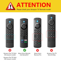 Housse de protection en silicone pour télécommande vocale Alexa (3e génération 2021), anti-rayures, anti-poussière, pour la famille