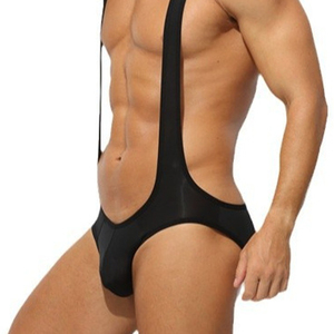 Biancheria intima da <span class=keywords><strong>uomo</strong></span>, tuta di un pezzo con un Design a schiena vuota, pantaloni a triangolo a vita bassa - Product Image 4