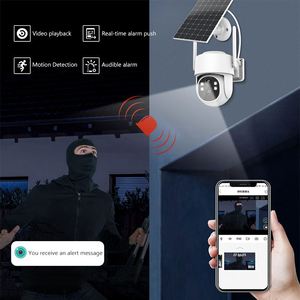 กล้องวงจรปิด Ikevision <span class=keywords><strong>ICSEE</strong></span> 4MP Solar WIFI 4G LTE รองรับซิมการ์ด PTZ IP Camera มุมกว้าง เซ็นเซอร์ CMOS แผงโซลาร์เซลล์ 5W แบตเตอรี่ 7800mAh รองรับ <span class=keywords><strong>Alexa</strong></span> Echo - Product Image 3