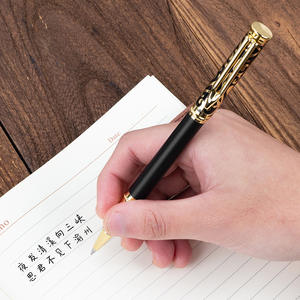 Caneta de cano de metal com gravura, caneta de rolo de metal com estampa de barril gravado, tinta líquida 2022mm, conjunto de canetas para presente de cliente, novo, 0.5 - Product Image 4