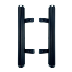 มือจับ<span class=keywords><strong>ประตู</strong></span><span class=keywords><strong>บาน</strong></span><span class=keywords><strong>เลื่อน</strong></span>อลูมิเนียมสำหรับห้างสรรพสินค้า, มือจับ<span class=keywords><strong>ประตู</strong></span>กระจกสีดำทนทานติดผนัง - Product Image 1