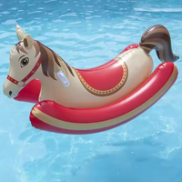 Jouets gonflables en PVC pour enfants, motif animal de Noël, personnalisables, pour l'extérieur, mignons, forme ovale 55 cm, sérigraphie, vente en gros