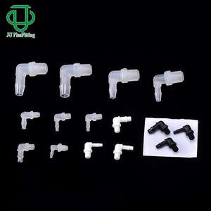 Connecteur coudé à angle droit fileté en PVC 1,6-6,4 mm à enfiler pour tuyau en caoutchouc - Product Image 1