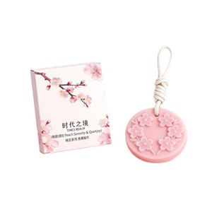 Tablette de cire parfumée Times Realm Peach Blossom avec impression en relief circulaire, décoration d'intérieur, pendentif parfumé, cadeau - Product Image 5
