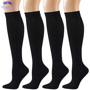 Compression <span class=keywords><strong>Bas</strong></span> Hommes Femmes Randonnée Chaussettes <span class=keywords><strong>de</strong></span> Course 20-30 MmHg Vol <span class=keywords><strong>Grossesse</strong></span> Gonflé Les Varices Marathon Sport Chaussettes - Product Image 1
