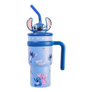 Bouteille isotherme et thermos grande capacité <span class=keywords><strong>Disney</strong></span> Cartoon avec couvercle, poignée et paille, idéale pour les voyages et comme cadeau de Noël - Product Image 6