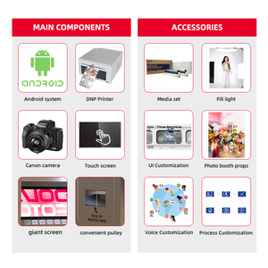 Mesin Foto Booth Kios Printer All-in-one Mesin Penjual Otomatis Teknologi Tinggi Jarak Jauh Pemasok Mesin Layanan Mandiri Perangkat Lunak - Product Image 4