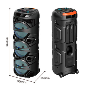 Altavoz <span class=keywords><strong>Bluetooth</strong></span> Portátil <span class=keywords><strong>de</strong></span> 50 W en Oferta, ZQS10301, Subwoofer <span class=keywords><strong>de</strong></span> 3 x 10 Pulgadas, LED RGB, Alimentado por Batería, <span class=keywords><strong>para</strong></span> Uso en Interiores, Exteriores y Computadoras - Product Image 4