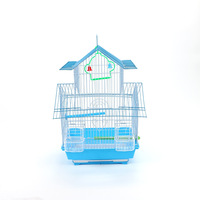 Grande cage à oiseaux en métal à double étage ShengAnXin pour perroquet, myna, thrush, pie, moineau – Modèle surélevé décoratif -11
