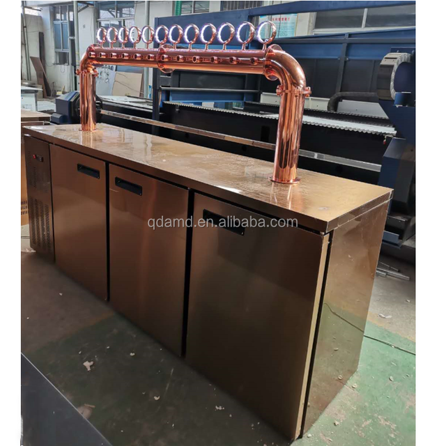 Full Size 640L Draft Beer Dispenser Kegerator with Dynamic Cooling System and U Type Beer Tower