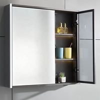 Vente en gros d'usine Plancher de salle de bain Lavabo de salle de bain en bois avec ensemble d'armoires Meubles de salle de bain complète de style moderne les plus populaires