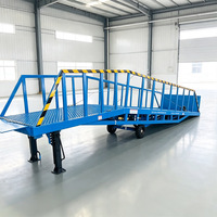 Plateforme logistique d'entrepôt pour le déchargement de marchandises sur camions, rampe de chargement de conteneurs de 11 m, pont de chargement mobile de 6 à 15 tonnes