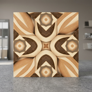 Carreaux de sol en céramique effet planches de bois 400x400mm, brillants, en porcelaine émaillée numérique, pour salle de bain et cuisine - Product Image 6