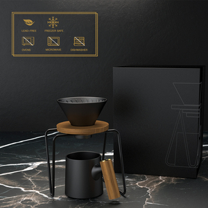 <span class=keywords><strong>Cafetera</strong></span> <span class=keywords><strong>de</strong></span> Goteo <span class=keywords><strong>de</strong></span> Cerámica Elegante DHPO con Soporte, Diseño Moderno - Product Image 6
