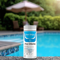 Kit de test de chlore résiduel chimique pour piscine Spa Bandelettes de test de chlore gratuit dans la piscine