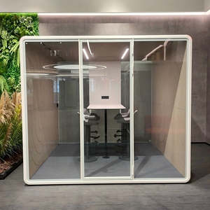 Cabina Acústica Insonorizada para Oficina, Cabina Telefónica con Muebles y Asientos, Cabina <span class=keywords><strong>de</strong></span> Cambio <span class=keywords><strong>de</strong></span> Pasajeros para Aeropuerto - Product Image 5