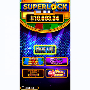 Super Lock <span class=keywords><strong>Link</strong></span> 5 1 <span class=keywords><strong>Mini</strong></span> Machine de jeu de skill, construction métallique, interface anglaise - Plateau de jeu multijoueur pour la vie nocturne/les chats - Product Image 3