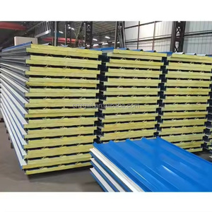 Panneaux isolants en <span class=keywords><strong>laine</strong></span> <span class=keywords><strong>de</strong></span> roche minérale à <span class=keywords><strong>prix</strong></span> bon marché 50mm-150mm <span class=keywords><strong>de</strong></span> taille Matériau du panneau métallique Isolation du panneau Pir - Product Image 3