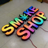 Lettres en métal personnalisées avec éclairage frontal, lettres publicitaires LED, enseignes pour magasins, enseignes décoratives pour entreprises, signalétique commerciale