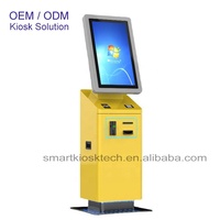Quiosco de autoverificación de 21,5 pulgadas, lector RFID NFC, pago sin efectivo, quiosco de boletos de apuestas deportivas