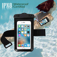 Sac de téléphone de haute qualité housse de pluie mobile étanche jusqu'à 6.5 pouces conception de course pochette de sac de téléphone portable étanche