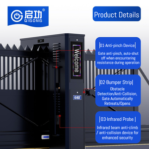 Puerta Corredera Automática Industrial Qigong, Puerta Eléctrica de Aleación de Aluminio para Fábrica/Escuela/Gobierno/<span class=keywords><strong>Centro</strong></span> de Datos - Product Image 3