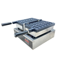 Machine à gaufres industrielle en forme d'ours, machine à crêpes en forme d'ours, mini-machine à gaufres pour la fabrication d'aliments pour les petites entreprises