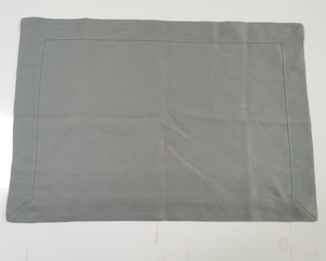 Napperons en lin bon marché en gros de couleur unie avec ourlet pour les mariages Restaurant Hôtel - Product Image 3