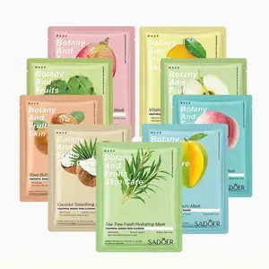 Facial Mask Sadoer Oem Fruits Face Care Turmeric Green Tea Moisturizing Firming Skin Best Natural Organic Beauty