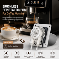 Pompe péristaltique miniature LEFOO anti-corrosion 24V DC 2-270ml/min, pompe de dosage de fluides micro pour machine à café