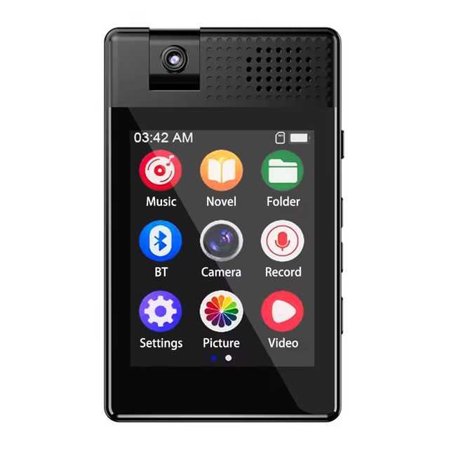 Full Screen Touch MP4 Player with Camera BT Support External Card Student Walkman MP3 Music Player