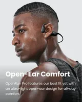 Casque sport ouvert d'oreille SHOKZ OpenRun Pro résistant à la transpiration pour écouteurs sans fil à conduction osseuse Bluetooth pour les entraînements